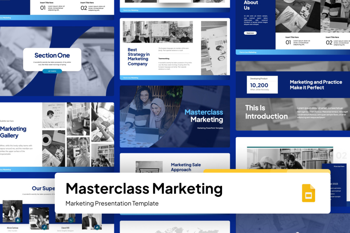 Masterclass Marketing Google Slide Template | Nulivo Market