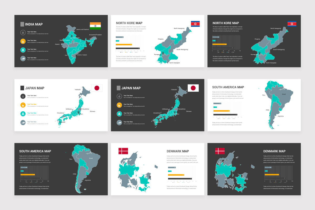 Maps Keynote Presentation Template | Nulivo Market