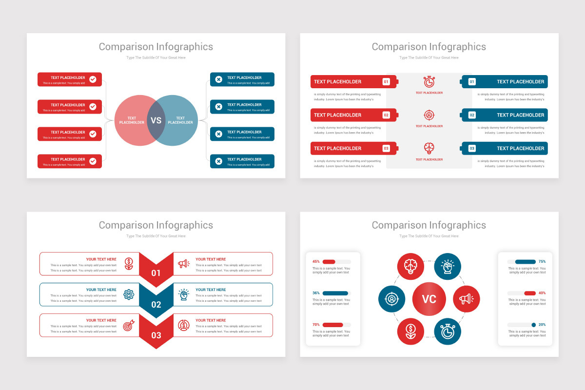 Comparison Chart Keynote Infographics Template | Nulivo Market