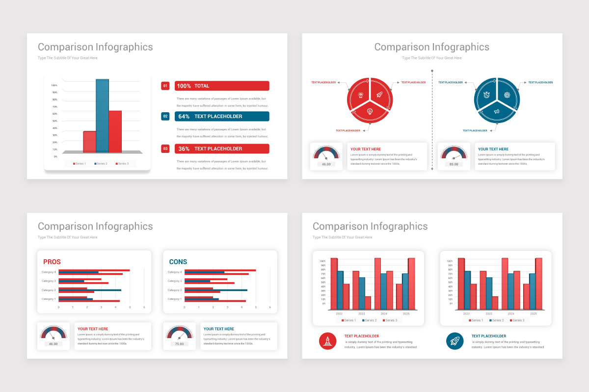 Comparison Chart Keynote Infographics Template | Nulivo Market
