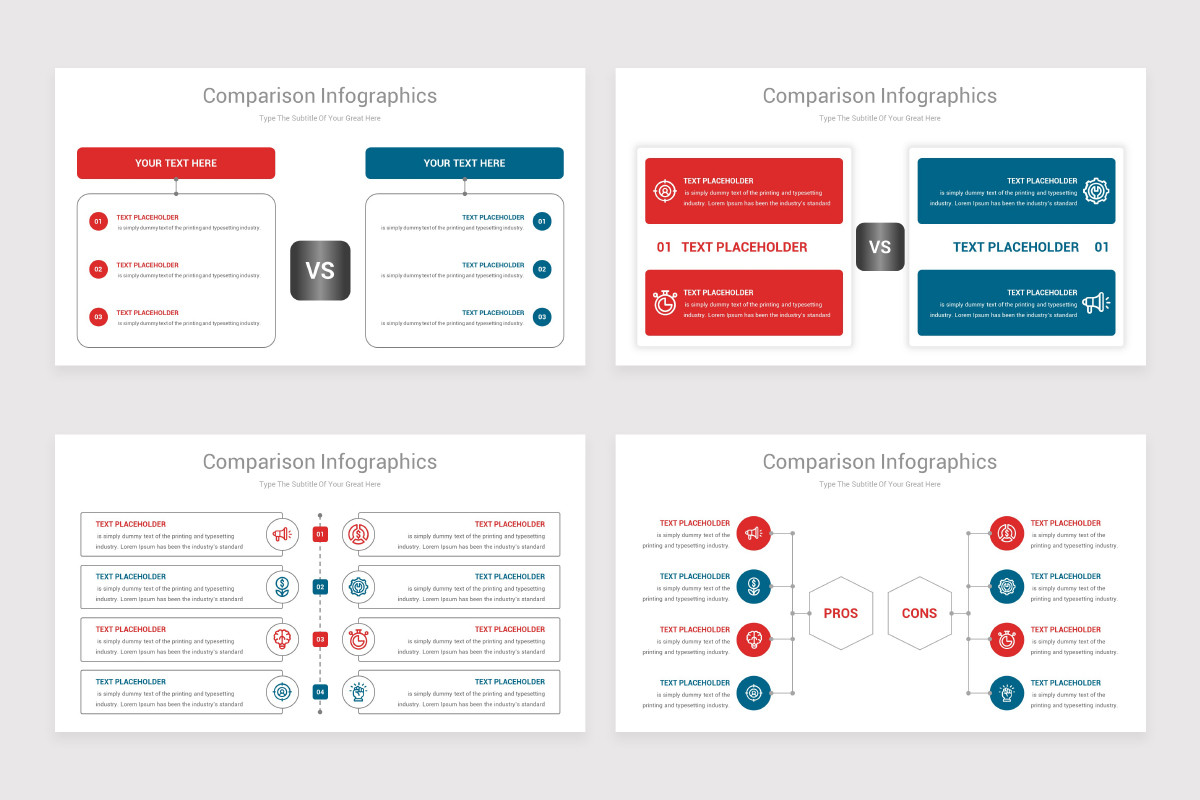 Comparison Chart Keynote Infographics Template | Nulivo Market