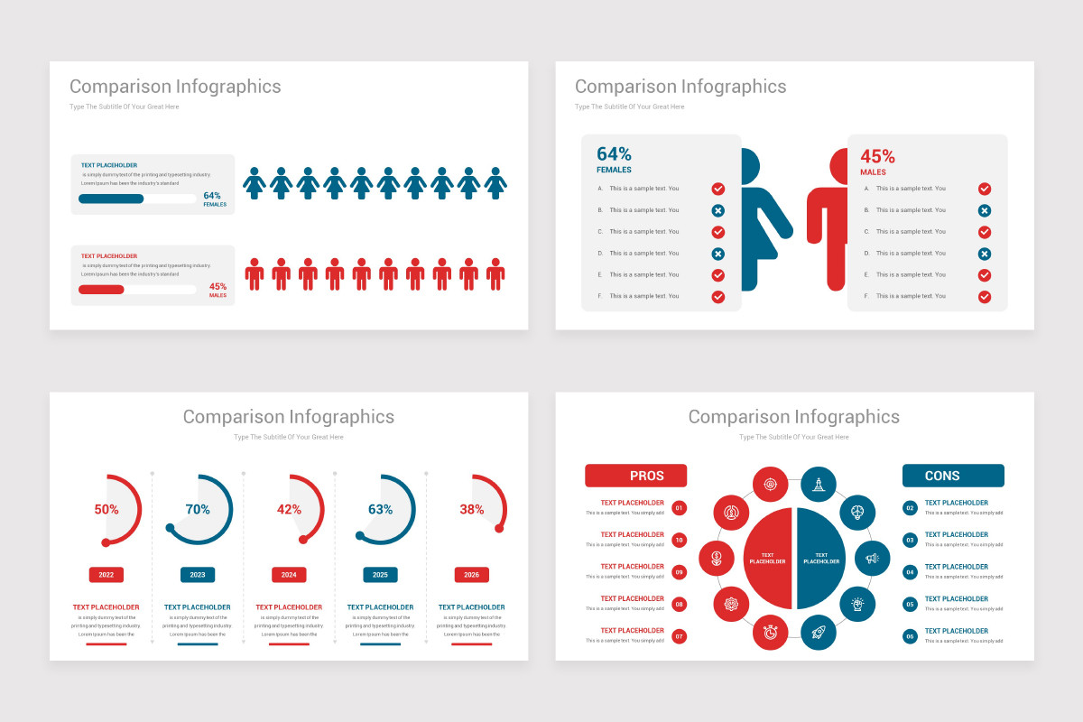 Comparison Chart Keynote Infographics Template | Nulivo Market