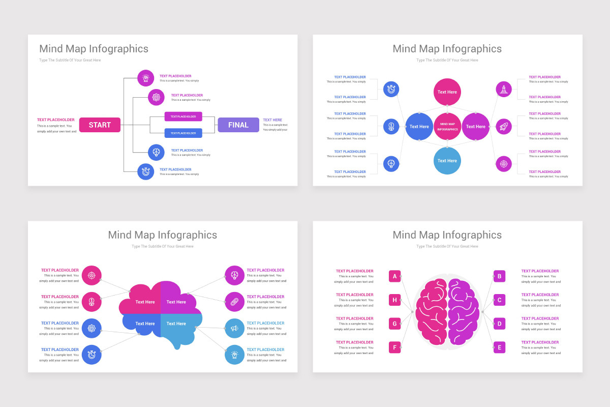 Mind Map Diagrams Keynote Presentation Template | Nulivo Market