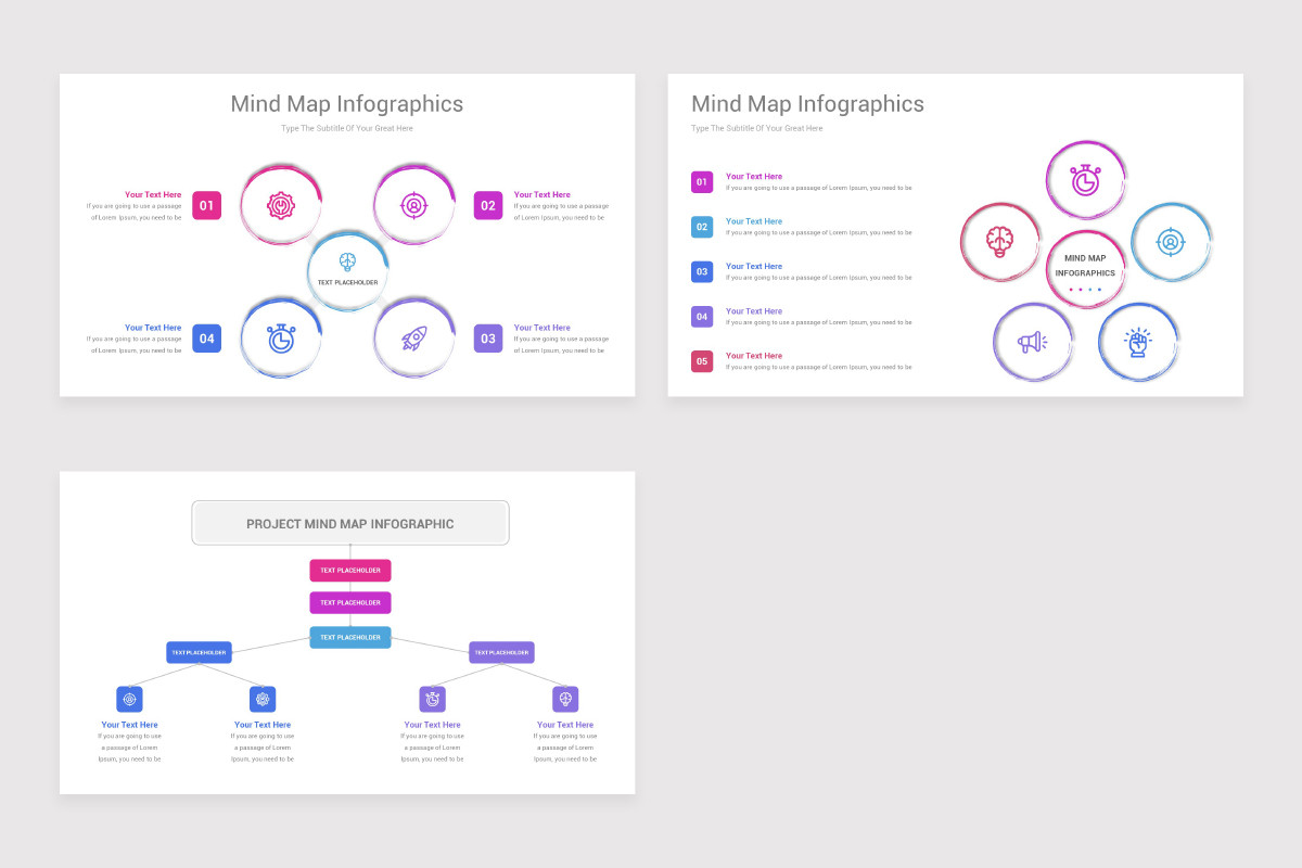 Mind Map Diagrams Keynote Presentation Template | Nulivo Market