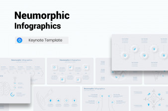 Neumorphic Infographics Keynote Template