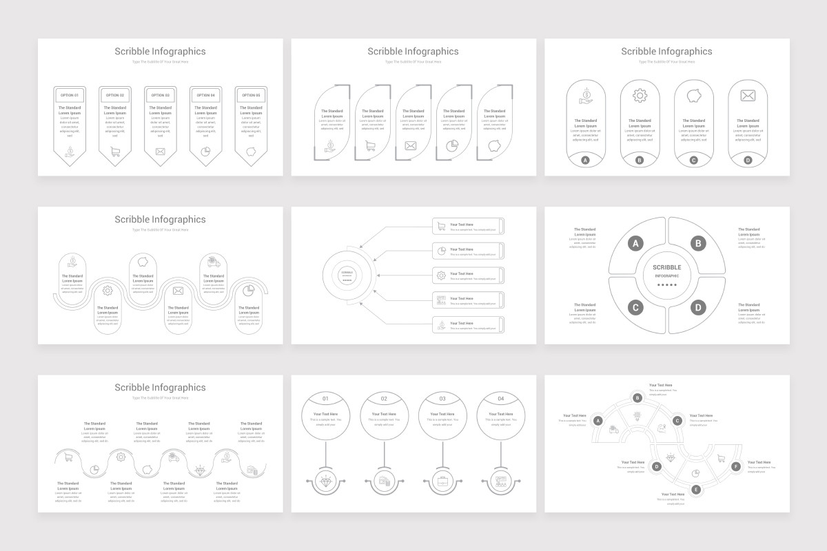 Scribble Infographics Google Slides Presentation Nulivo Market