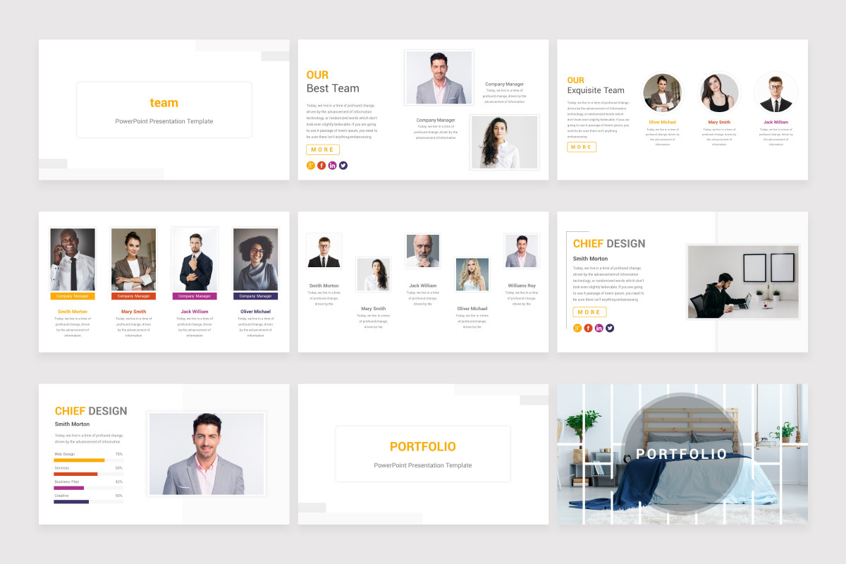 Clean Multipurpose Google Slides Template Nulivo Market