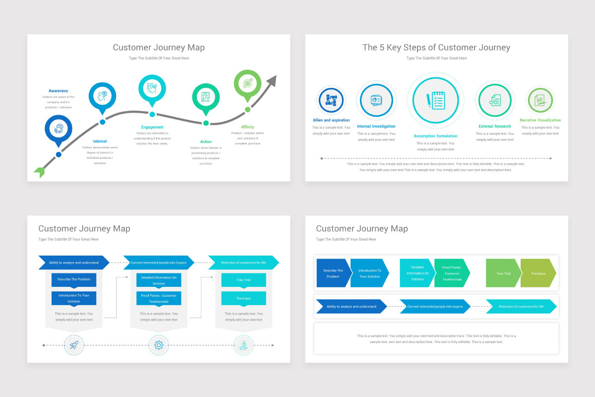 Customer Journey Map Google Slides Template diagrams | Nulivo Market