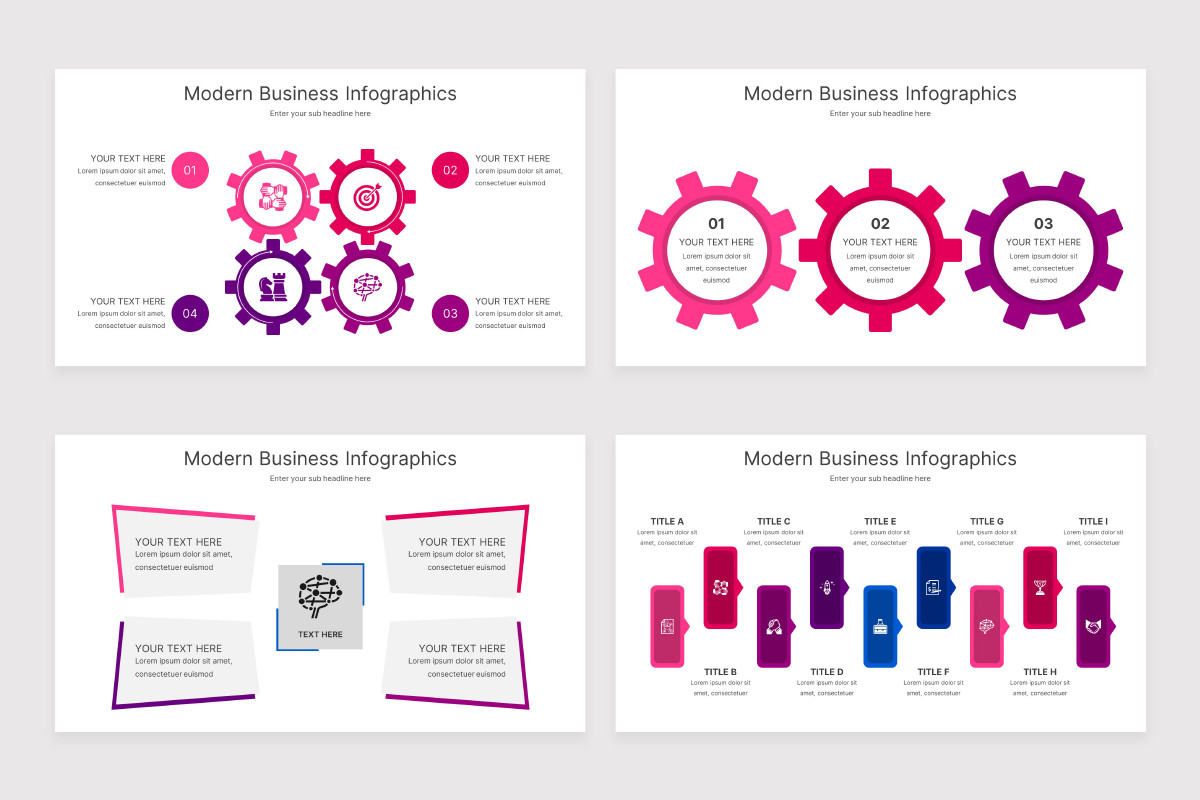 Modern Business Infographics Google Slides Template | Nulivo Market