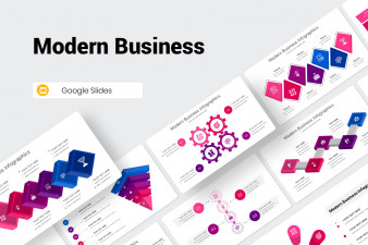 Modern Business Infographics Google Slides Template