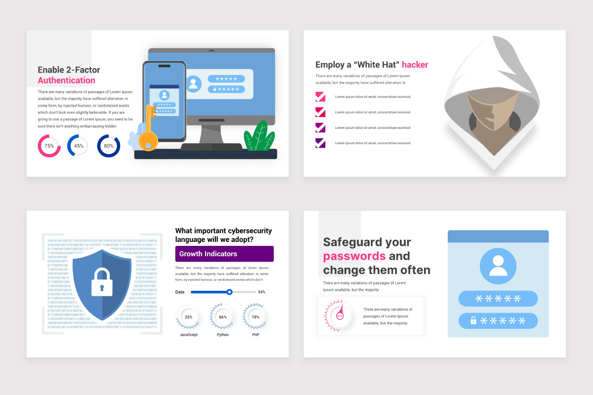 Cyber Security Infographics Google Slides Template | Nulivo Market