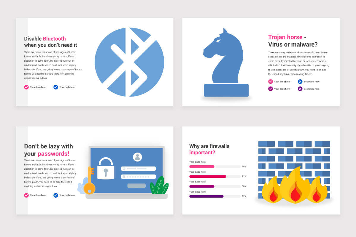 Cyber Security Infographics Google Slides Template | Nulivo Market
