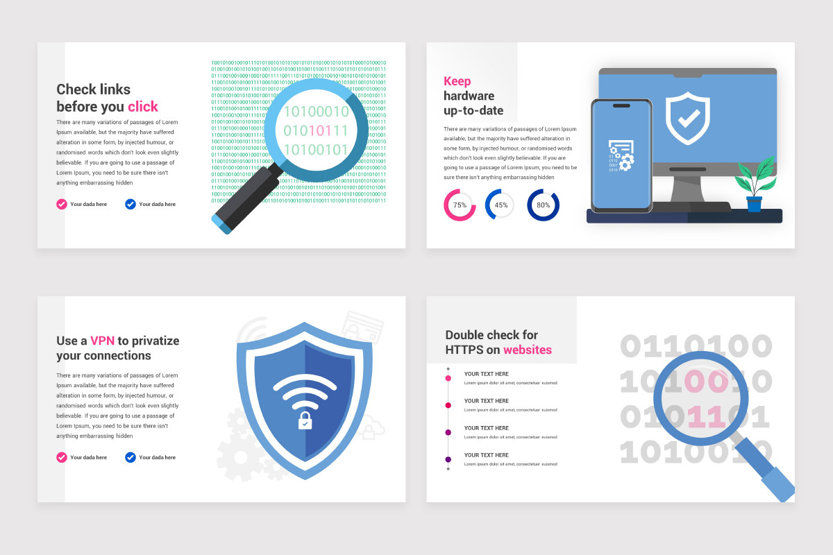 Cyber Security Infographics Google Slides Template | Nulivo Market