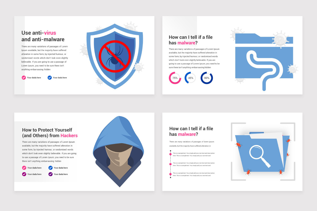 Cyber Security Infographics Google Slides Template | Nulivo Market