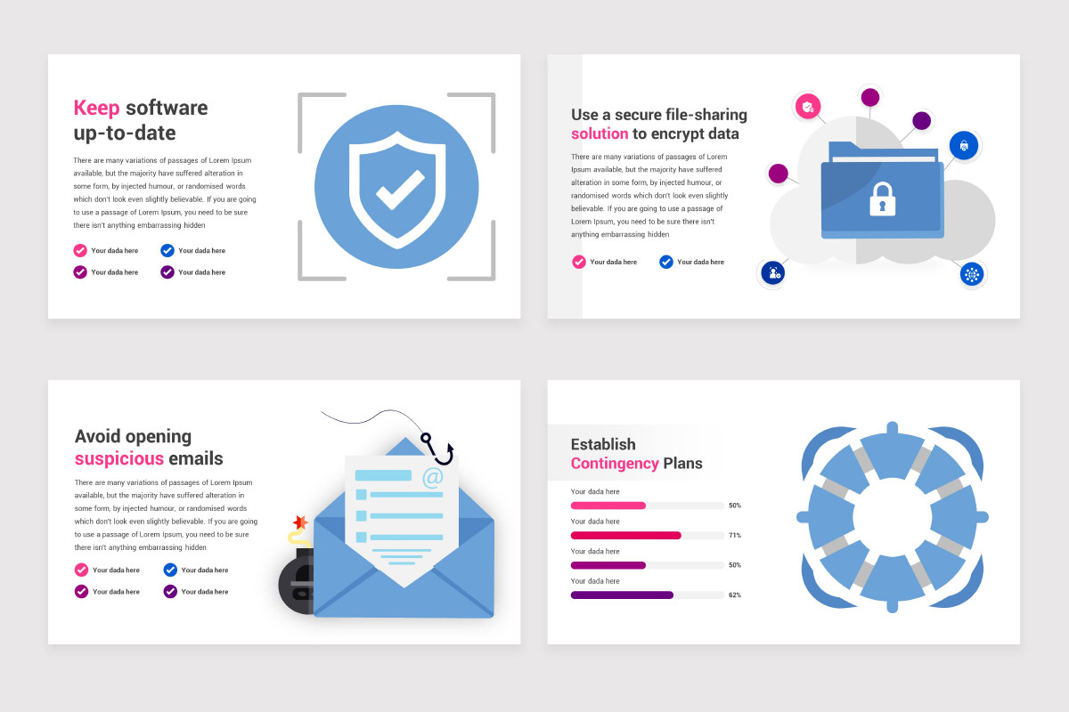Cyber Security Infographics Google Slides Template | Nulivo Market