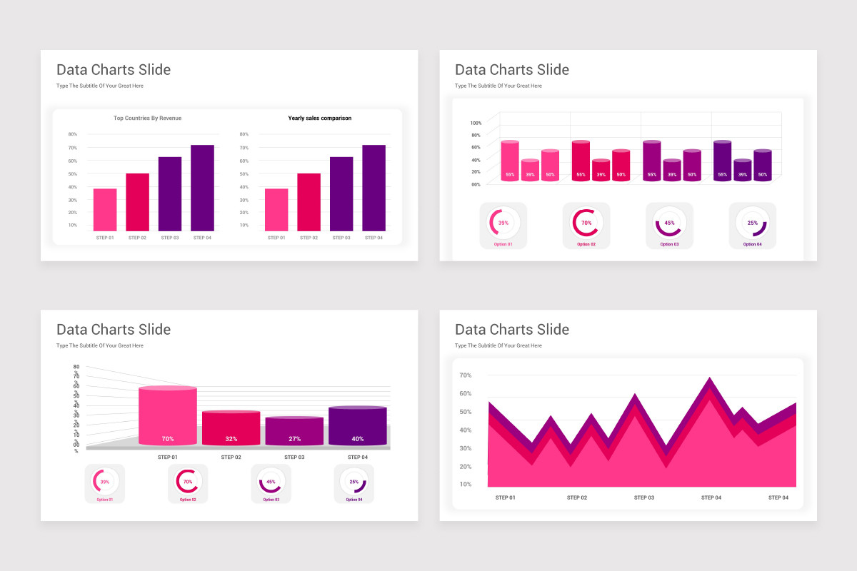 Editable Data Charts Keynote Presentation Template | Nulivo Market