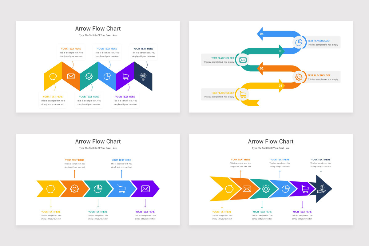 Arrow Flow Chart Powerpoint Template Nulivo Market