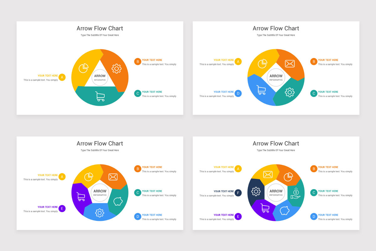 Arrow Flow Chart Powerpoint Template Nulivo Market