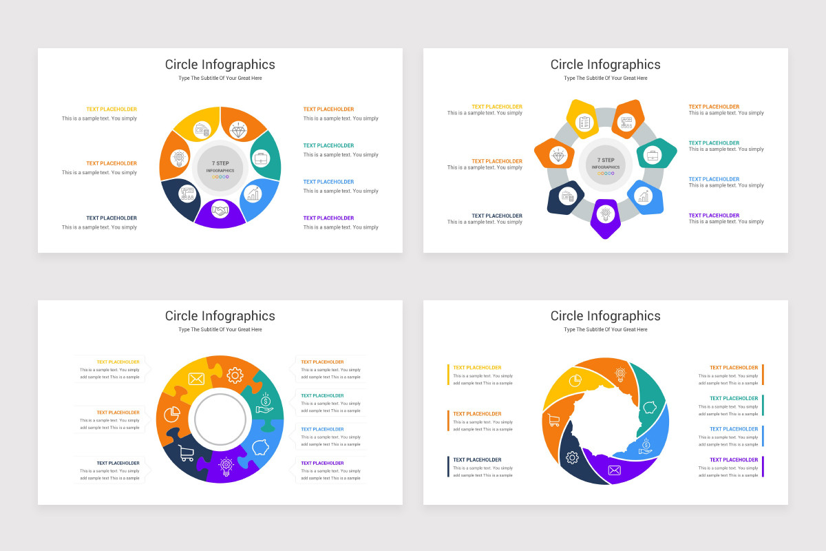 loops | ppt Images High Quality Grahic Circle Segments 7 Sections PowerPoint Template | Nulivo Market
