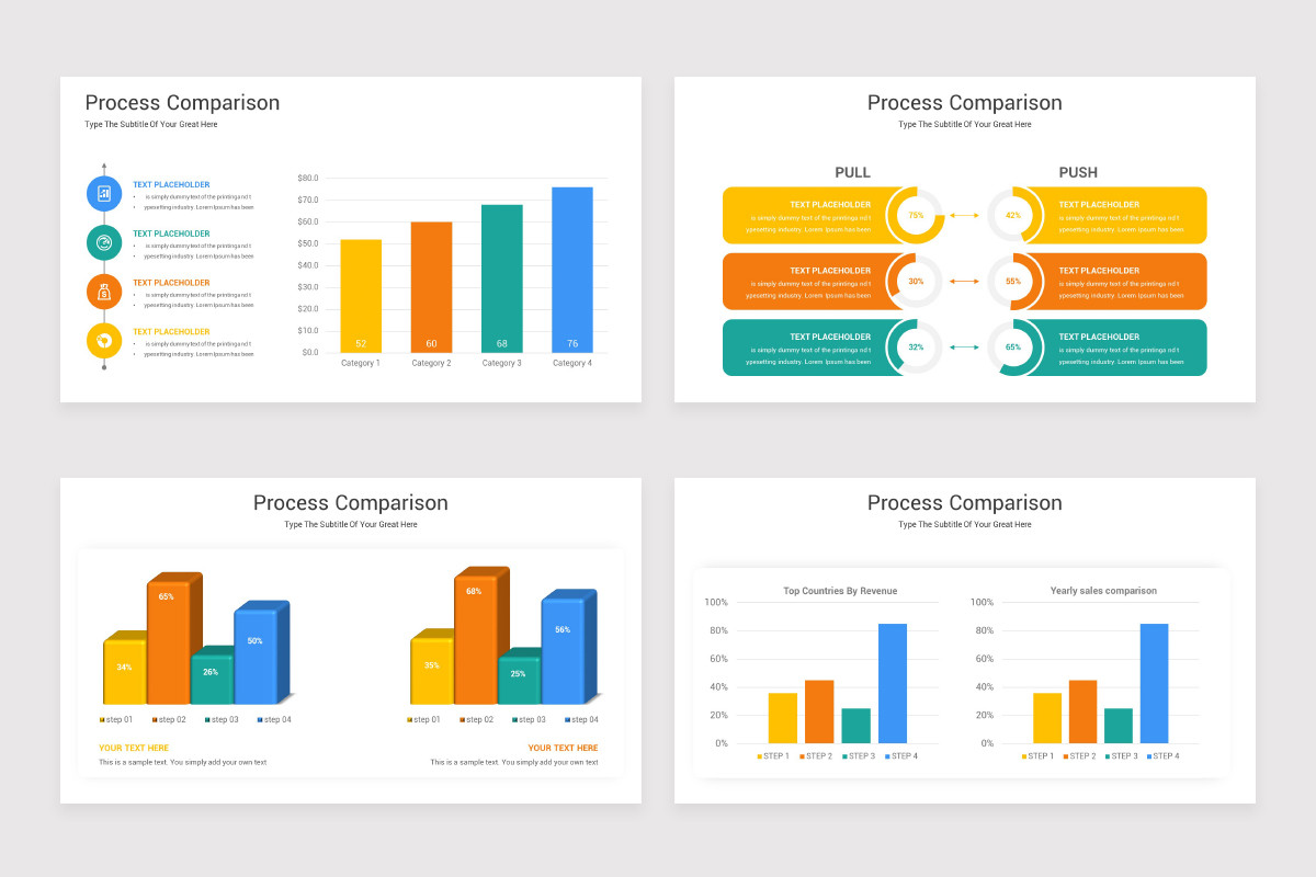 Process Comparison PowerPoint Template | Nulivo Market