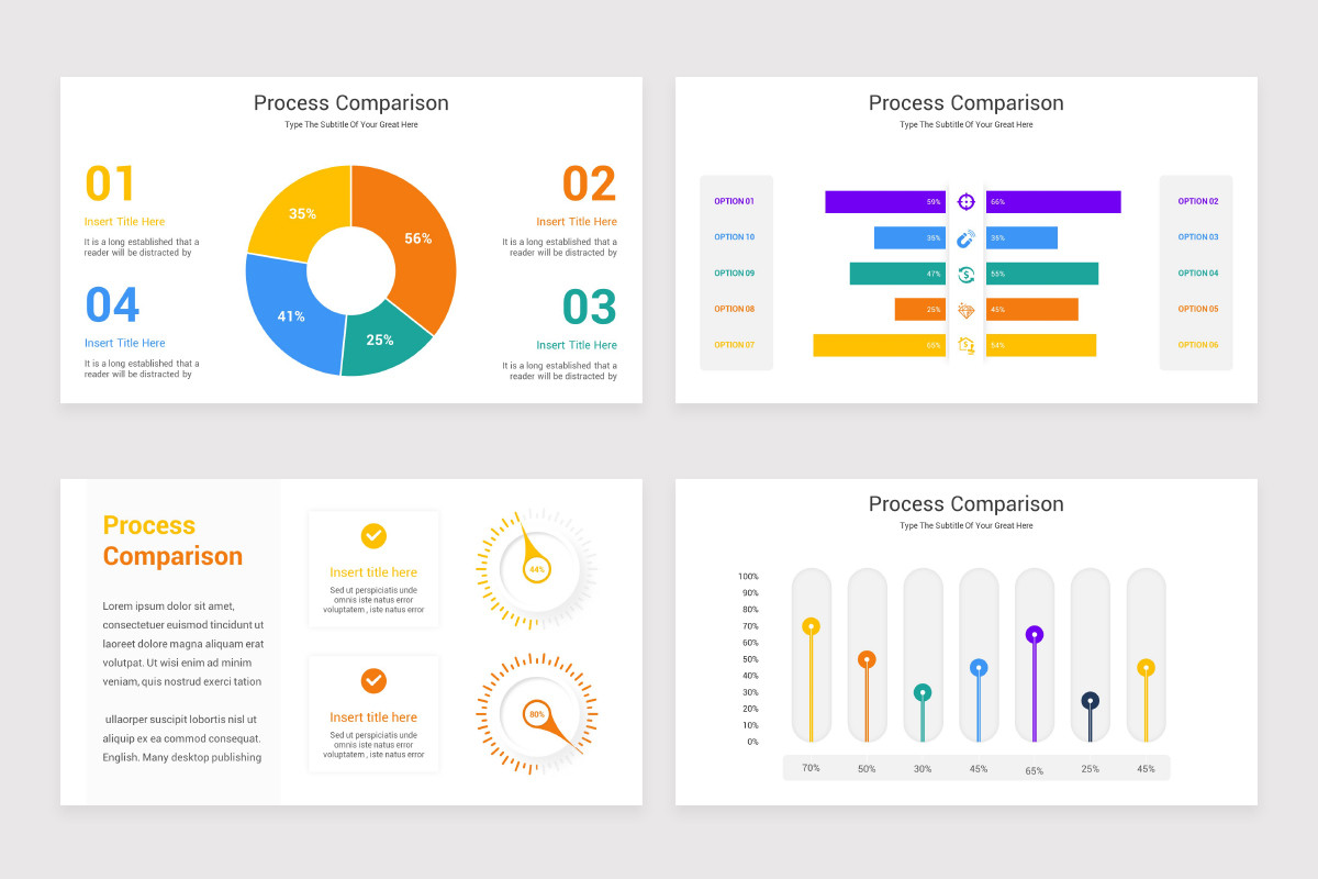Process Comparison PowerPoint Template | Nulivo Market