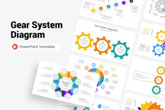 Gear System Diagram PowerPoint Template