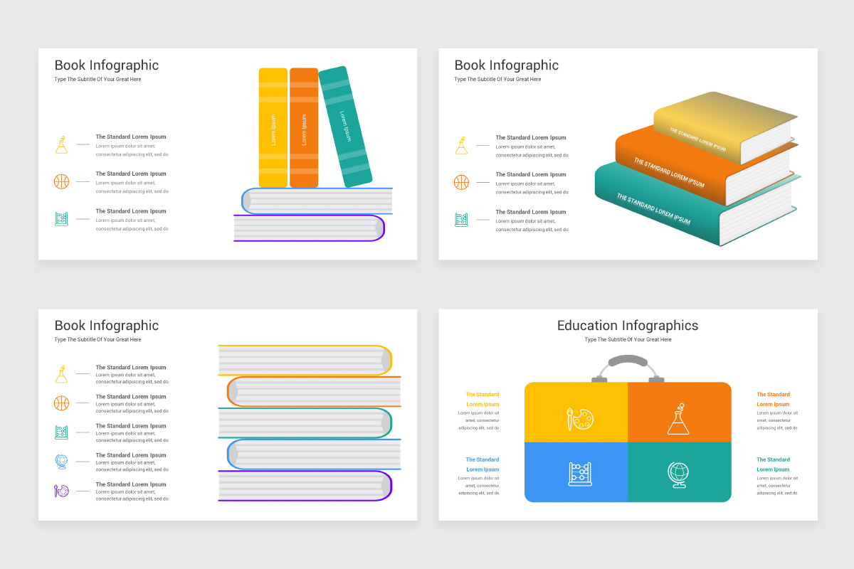 Book Infographic PowerPoint Template | Nulivo Market