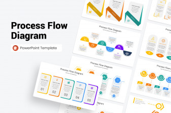 Process Flow Diagram PowerPoint Template | Nulivo Market