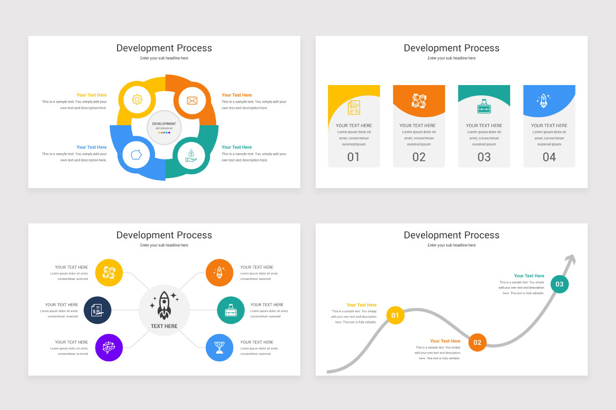 Development Process PowerPoint Template | Nulivo Market