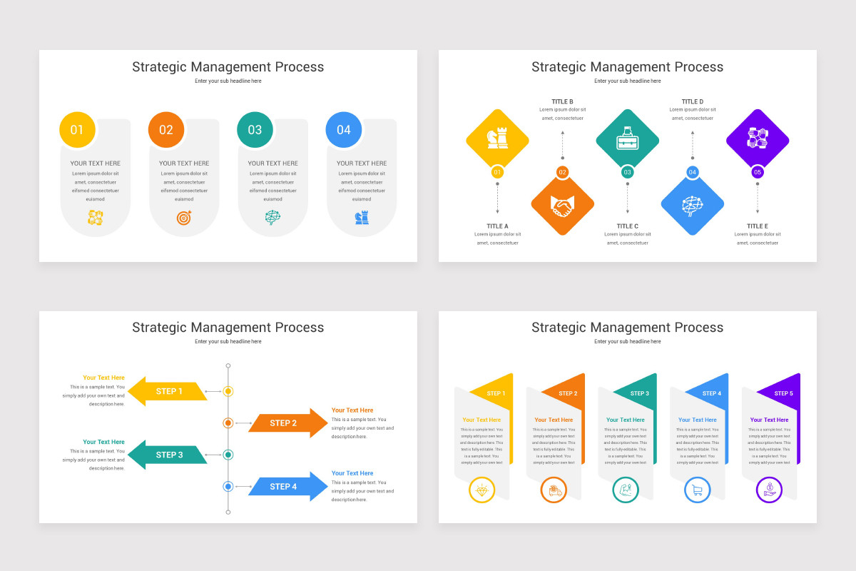 Strategic Management Process PowerPoint Template | Nulivo Market