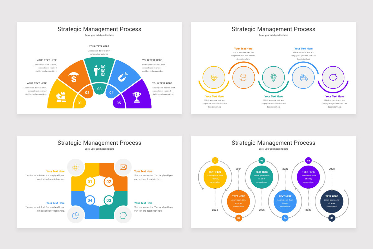 Powerpoint Process Strategy Strategic Management Process PowerPoint Template | Nulivo Market