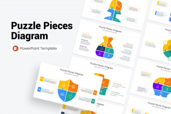 Puzzle Pieces Diagram PowerPoint Template