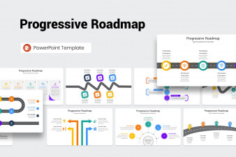 Progressive Roadmap PowerPoint Template