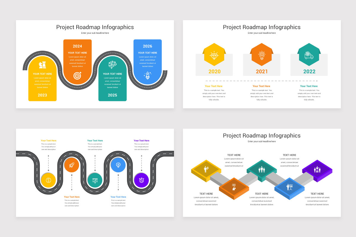 Project Roadmap PowerPoint Template Nulivo Market