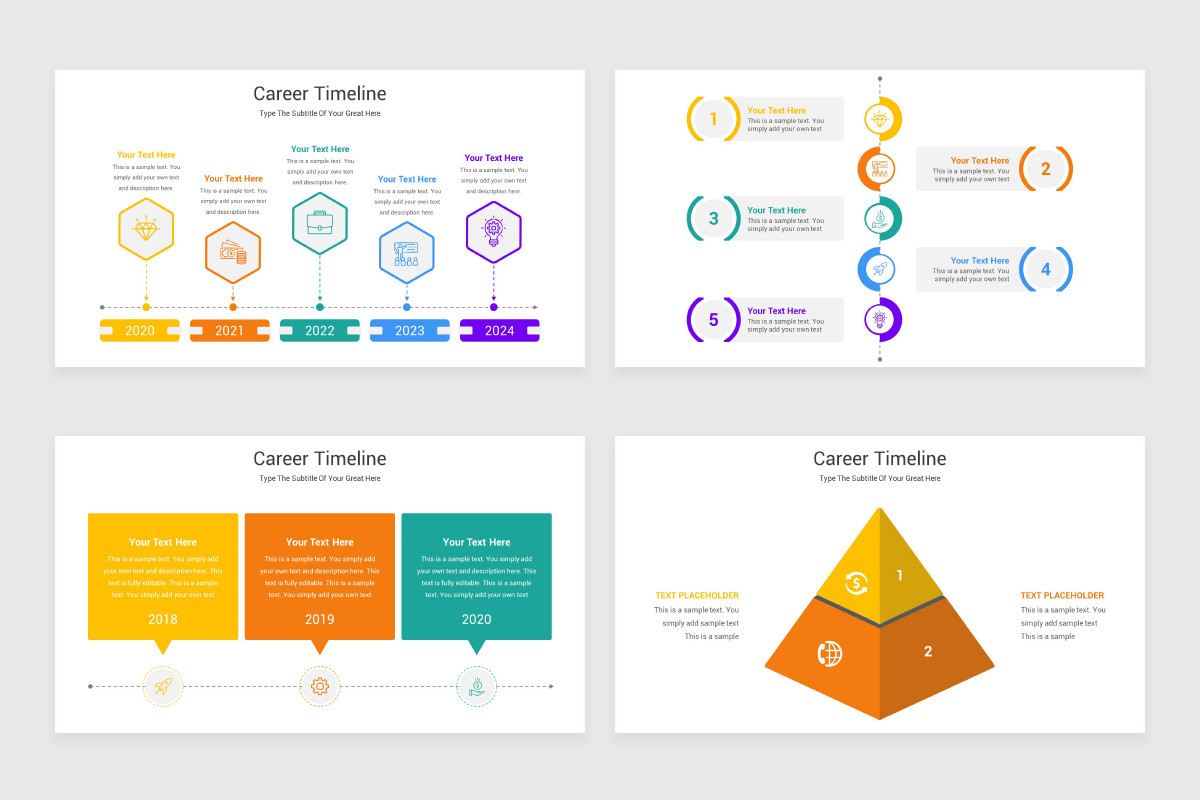 Career Timeline PowerPoint Template Nulivo Market