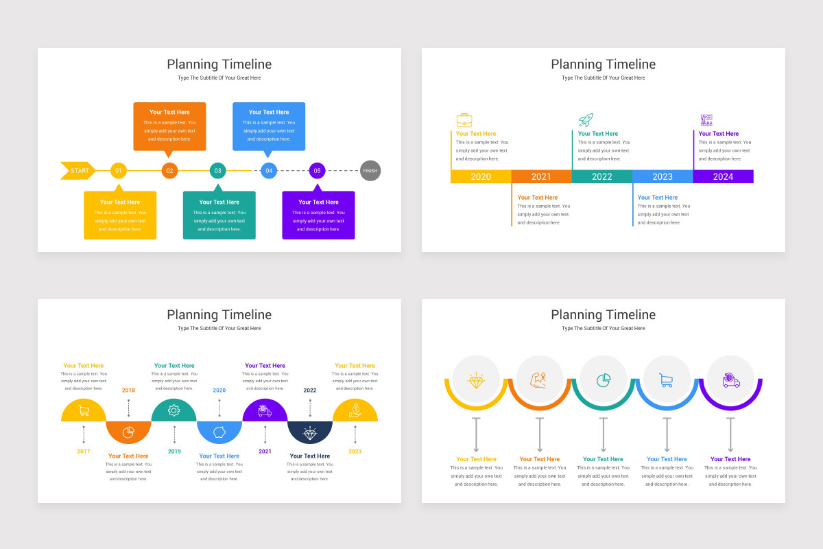 Planning Timeline PowerPoint Template | Nulivo Market