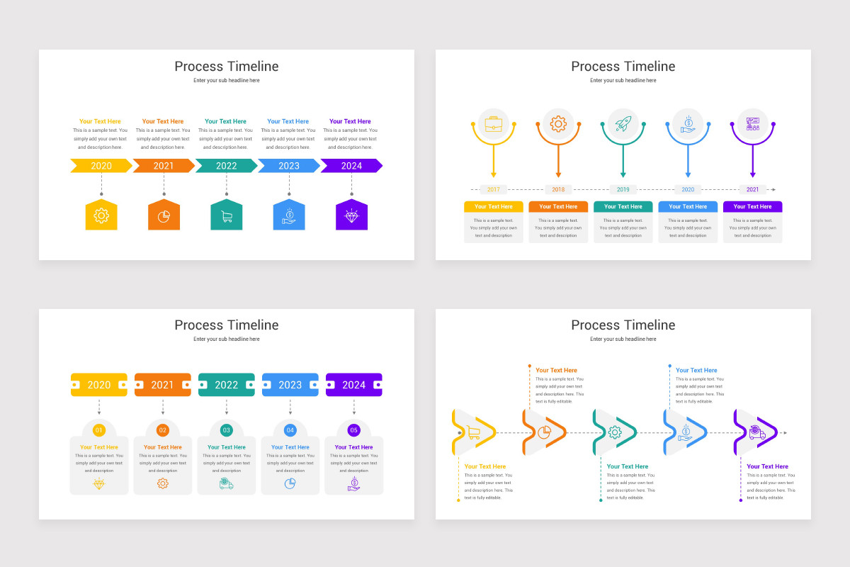 Process Timeline PowerPoint Template | Nulivo Market
