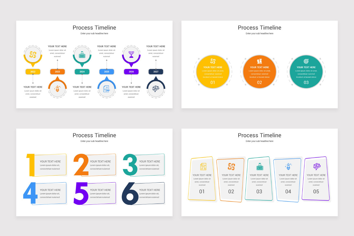 Process Timeline PowerPoint Template | Nulivo Market