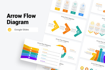 Arrow Flow Diagram Google Slides Template
