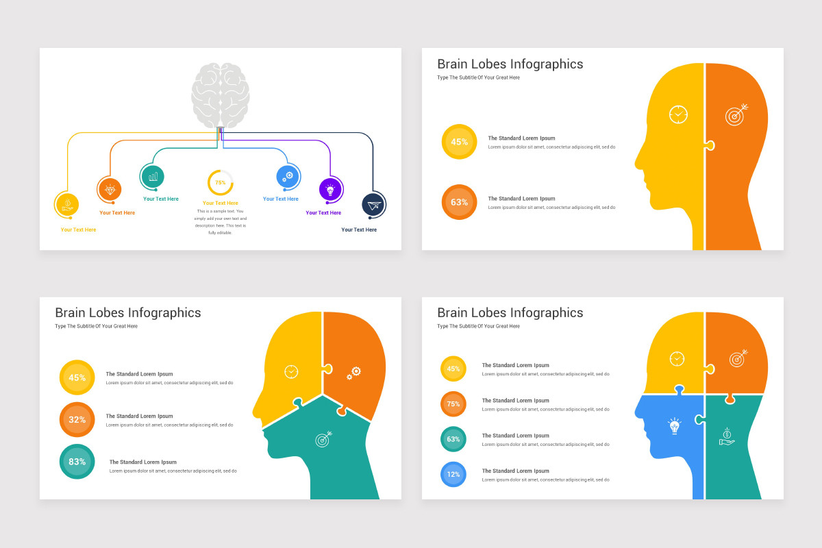 Brain Lobes Google Slides Template Nulivo Market