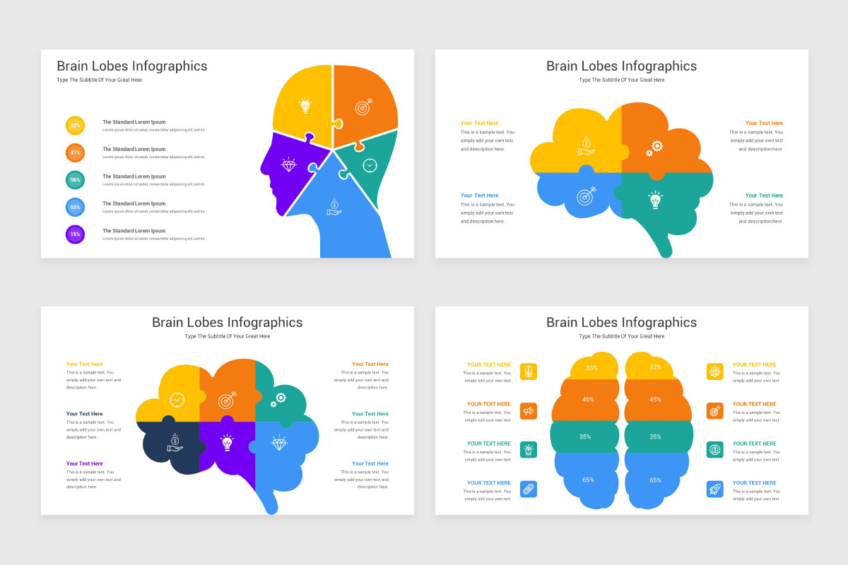 Brain Lobes Google Slides Template Nulivo Market