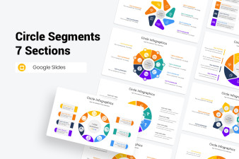 Circle Segments 7 Sections Google Slides Template | Nulivo Market