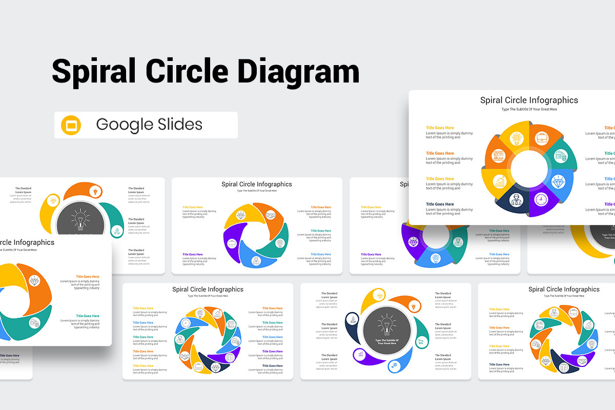 Spiral Circle Google Slides Template Nulivo Market