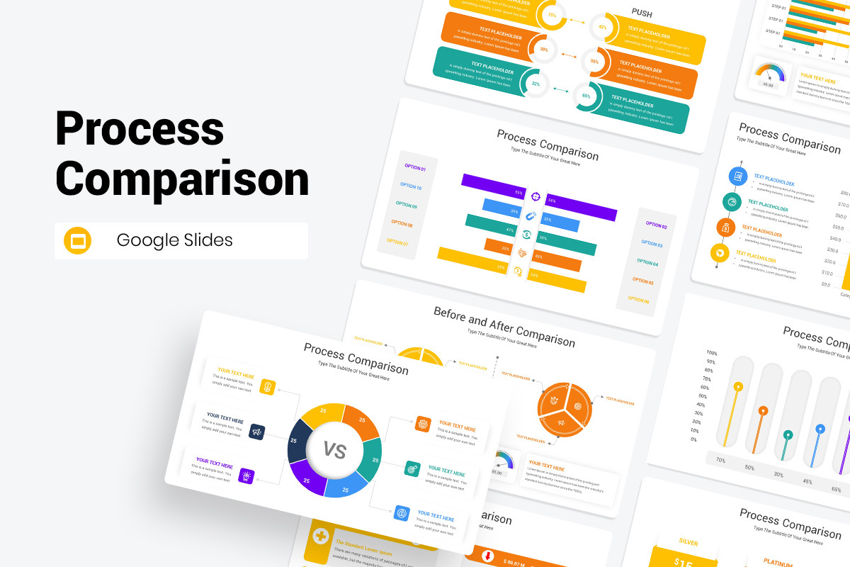 Process Comparison Google Slides Template | Nulivo Market