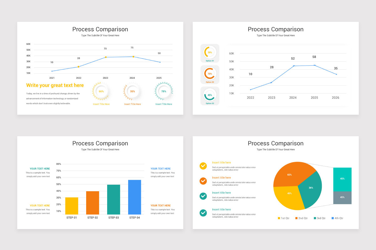 Process Comparison Google Slides Template | Nulivo Market