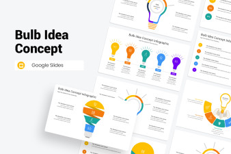 Bulb Idea Concept Infographic Google Slides Template