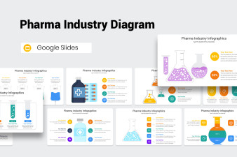 Pharma Industry Diagram Google Slides Template