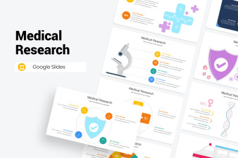 Medical Research Diagram Google Slides Template
