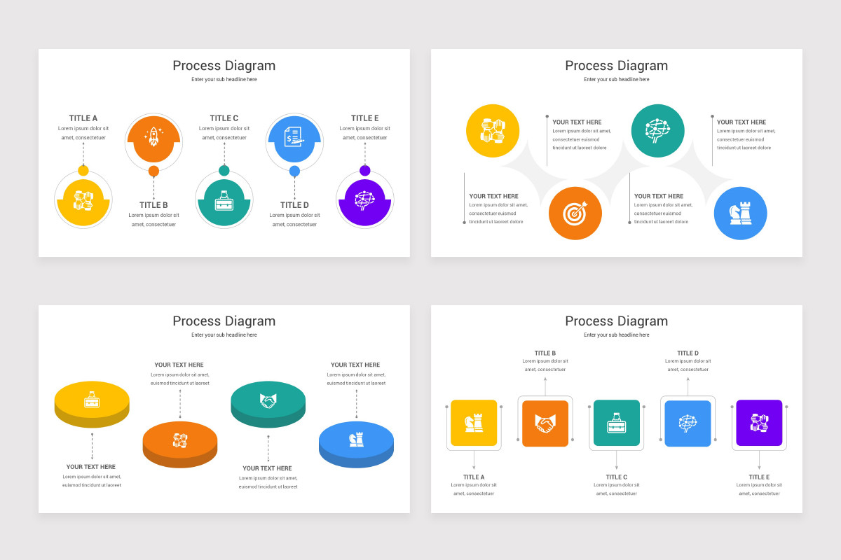 Process Diagram Google Slides Template | Nulivo Market