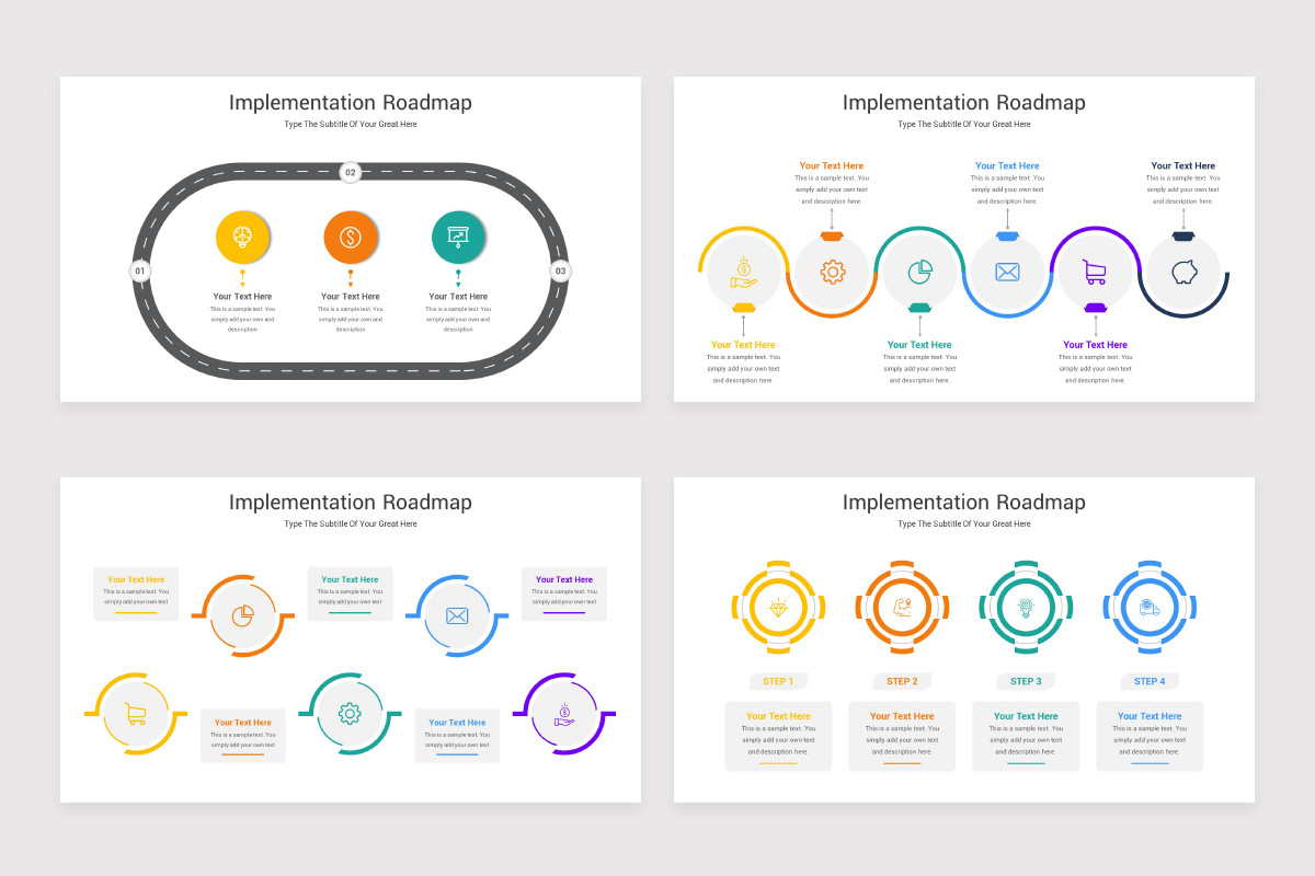 Implementation Roadmap Google Slides Template | Nulivo Market